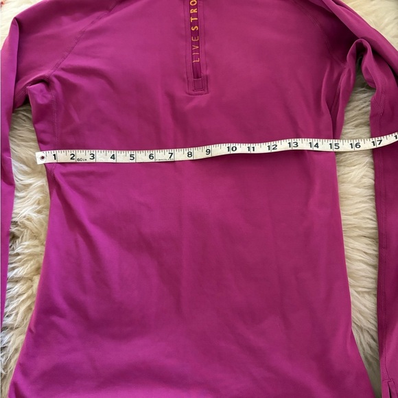 Nike Dri-Fit Women's Magenta Fleece Lined 1/4 Zip Athletic Long Sleeve Top - Picture 3 of 7